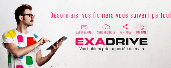 Exadrive, service de stockage et de partage de fichiers en ligne