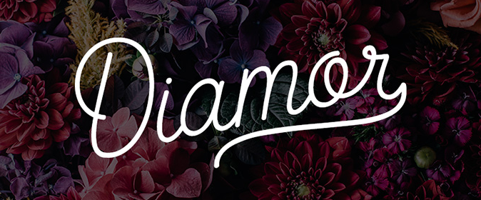 Typographie monoline : Diamor