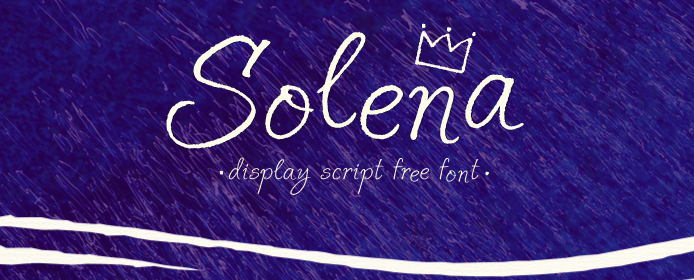 Typographie à la main : Solena