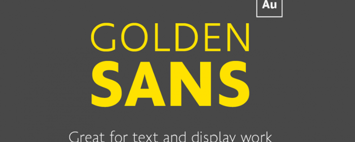 Typographie sans empattement Golden Sans