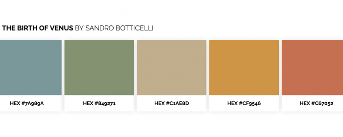 Color Lisa l'outil pour connaître les compositions couleur des oeuvres d'art les plus connues