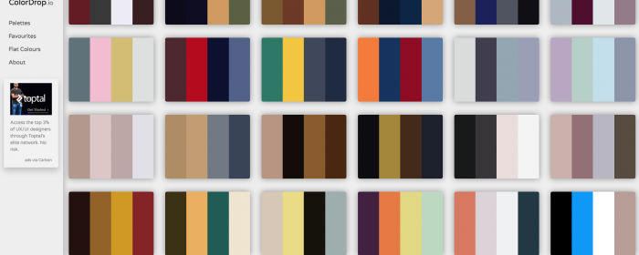 Colordrop : outil d’inspiration couleur