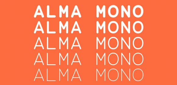 Alma Mono: typographie caritative en 5 tailles