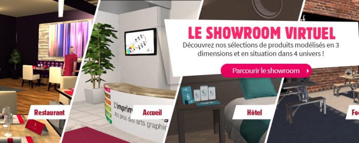 Nouvelle vitrine en ligne : le Showroom Virtuel en 3D d’Exaprint