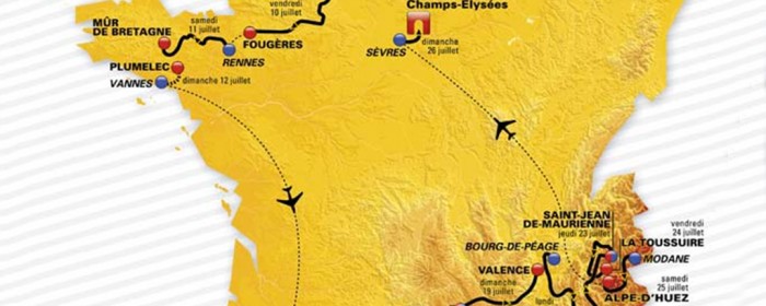 Suivez les étapes du 102ème Tour de France et anticipez les éventuelles perturbations de transport