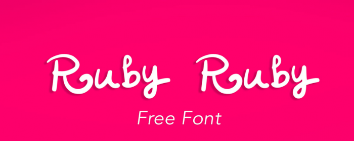 Typographie : Ruby Ruby