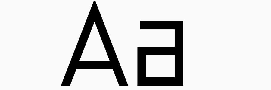 Typographie constructiviste Bricks