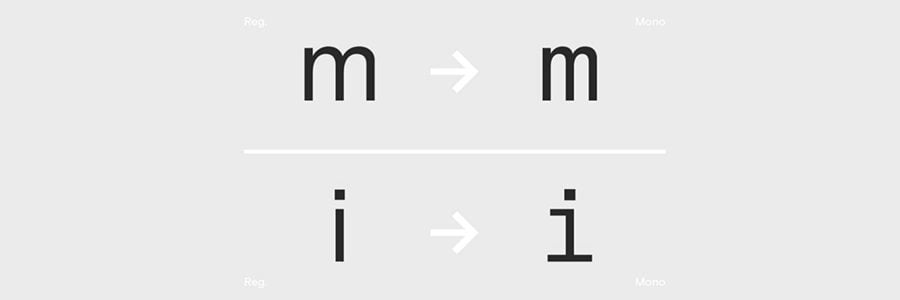 Typographie monospace by google : Space Mono