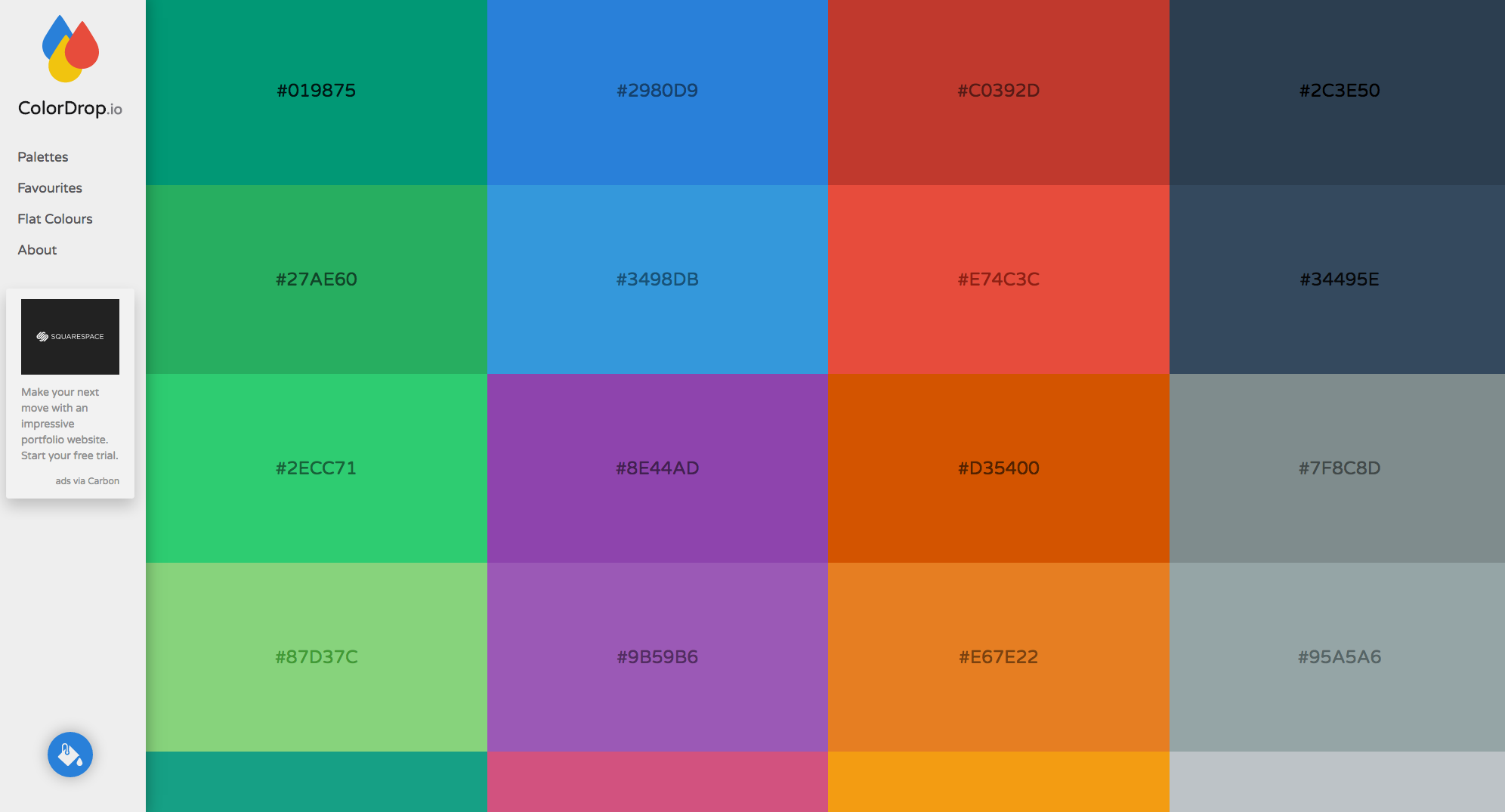 Colordrop : outil d’inspiration couleur