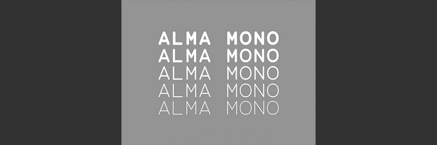 Alma Mono: typographie caritative en 5 tailles