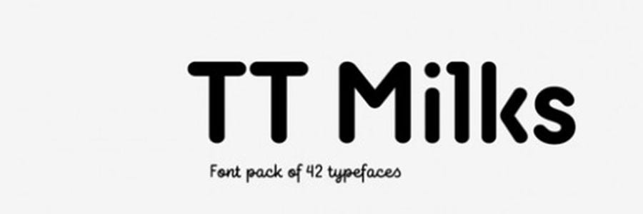 TT MILKS : Une typographie originale
