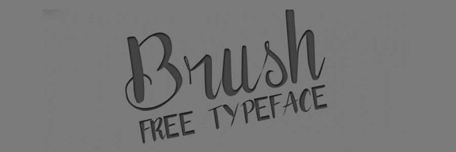 BRUSH : typographie gratuite