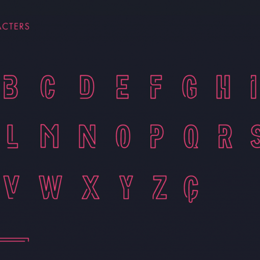 neoneon typographie gratuite 1