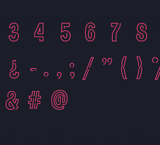 neoneon typographie gratuite 2
