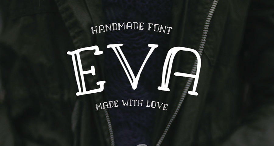EVA : typographie gratuite Typographie eva