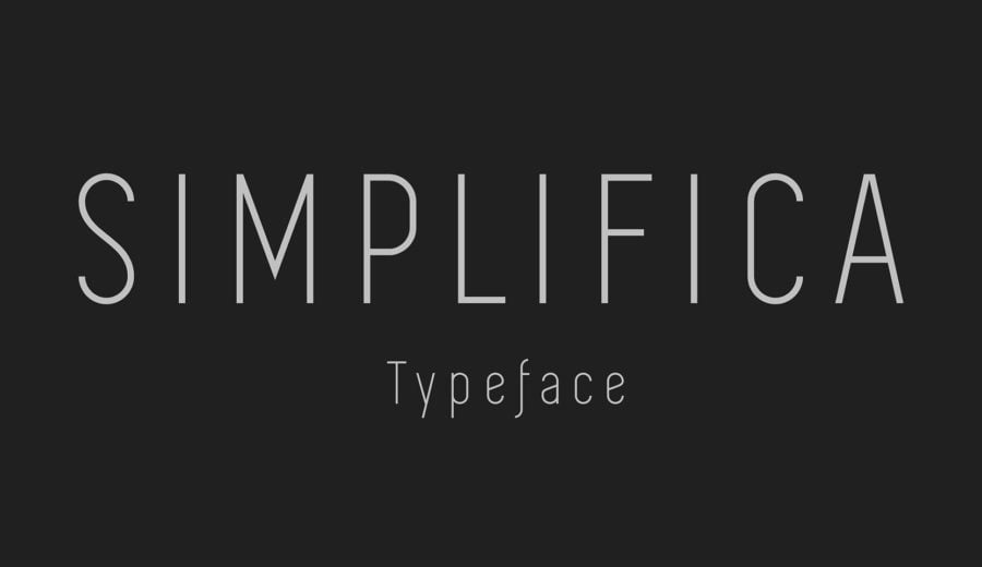 Simplifica typographie gratuite image 1
