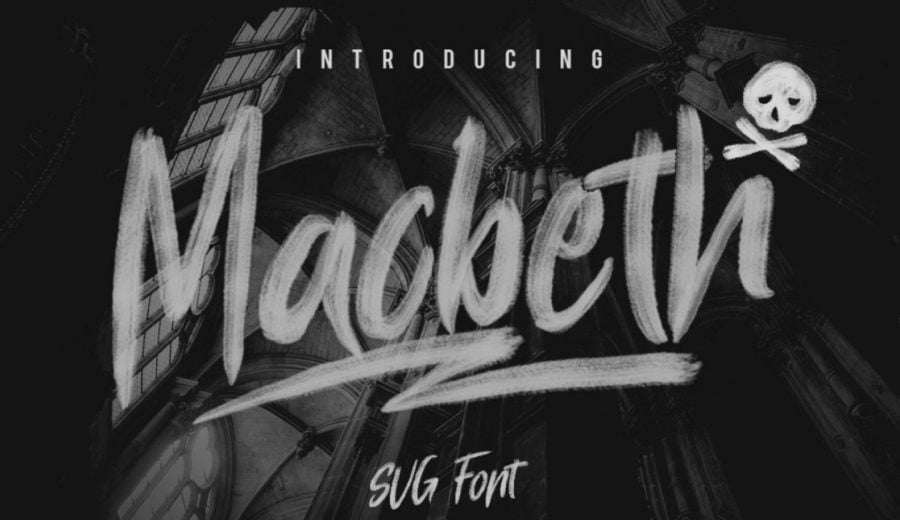 MACBETH : typographie gratuite Macbeth typographie offerte
