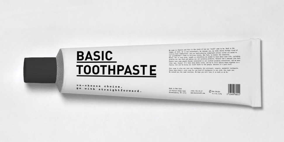 Dentifrice basic design