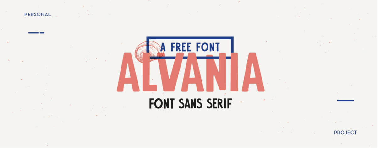Typographie gratuite Alvania