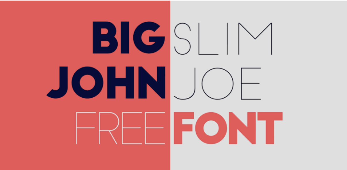 typographies big john et slim