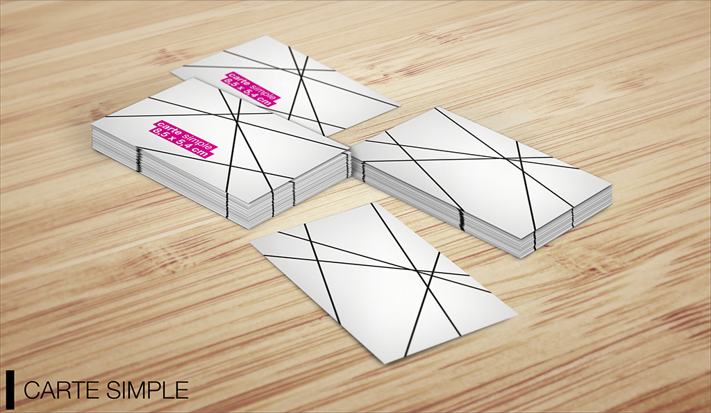 mockup carte simple