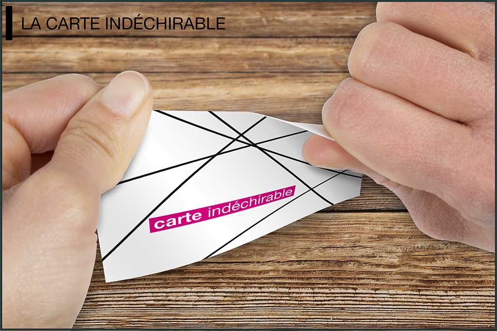 carte indéchirable mockup