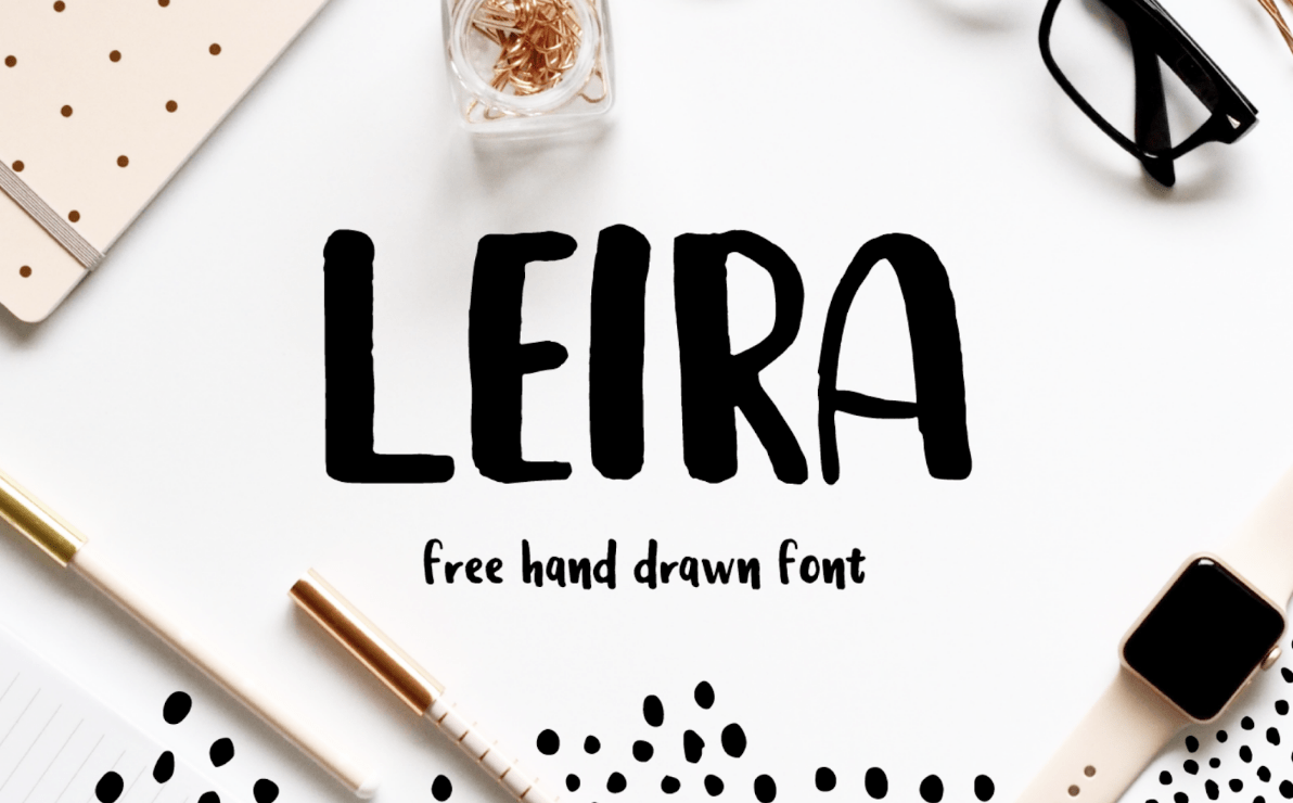 typographie gratuite LEIRA