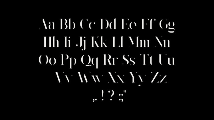 typographie lettres king's gambit