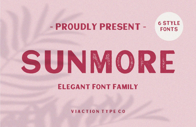 Sunmore : la typographie entre vintage et modernité typographie sunmore