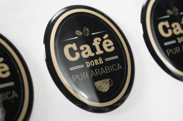 sticker doming café