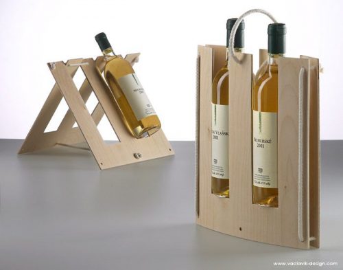 packaging bois bouteille