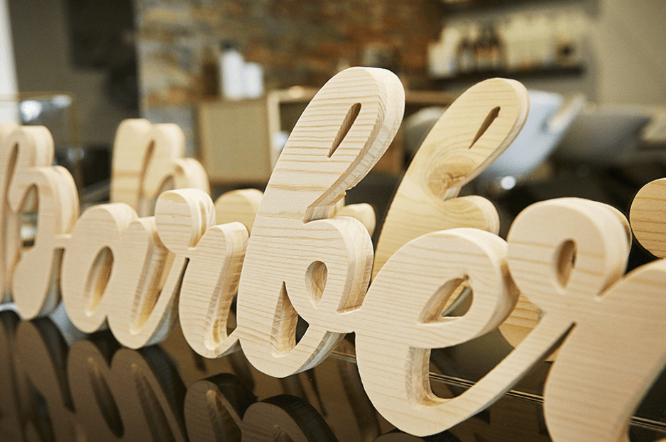 lettrage logo 3d bois pour saint valentin