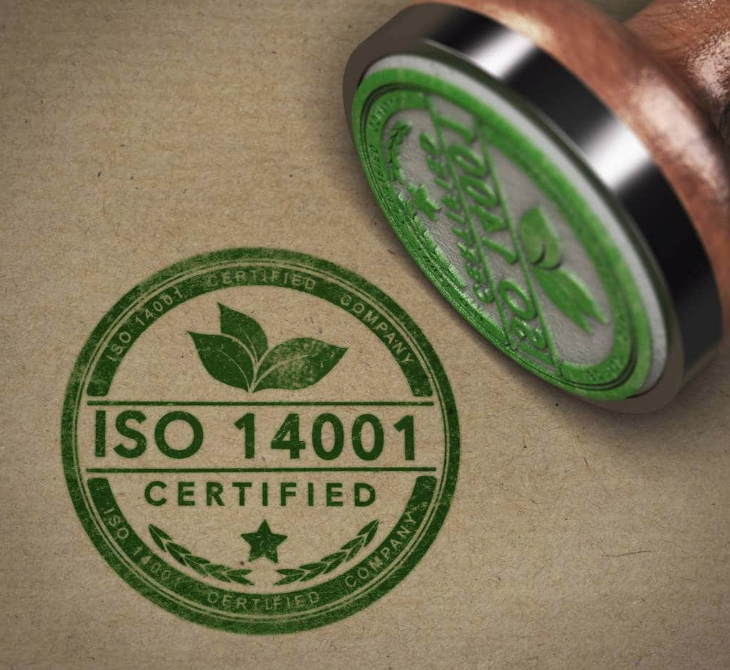 tampon vert certification iso 14001