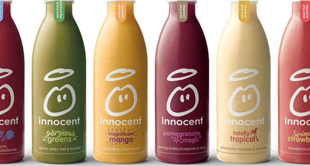 packaging écologique bouteilles de la marque Innocent