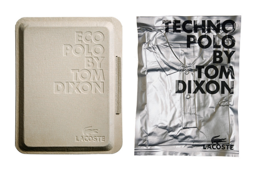 Packshot de l'emballage Lacoste effet "sous-vide"