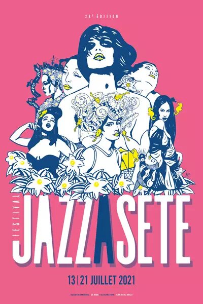 affiche du festival Jazz à Sète 2021