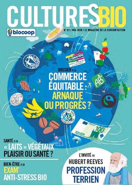 magazine papier "Cultures Bio" de mai-juin par le magasin Biocoop