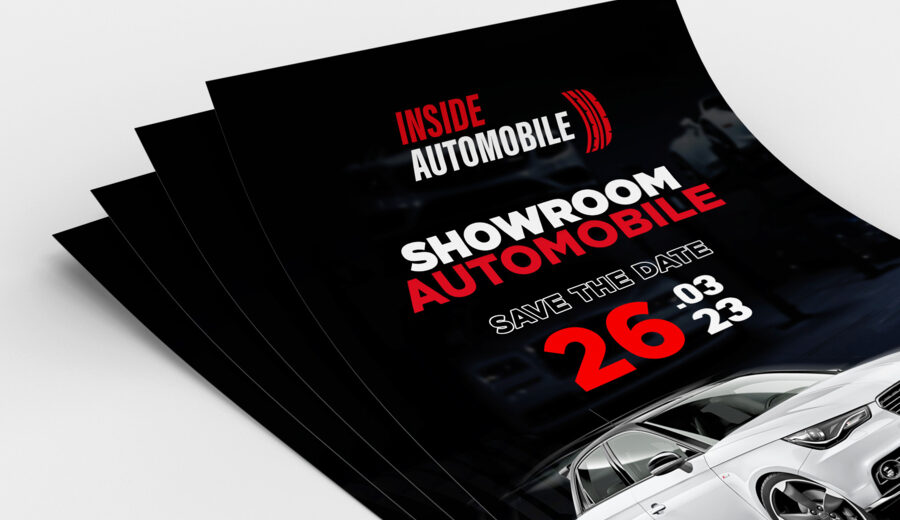flyer showroom automobile