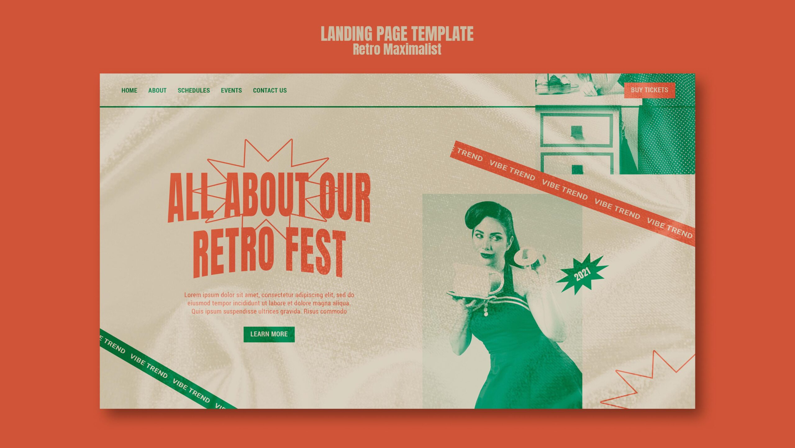 Landing page Maximaliste par Freepik